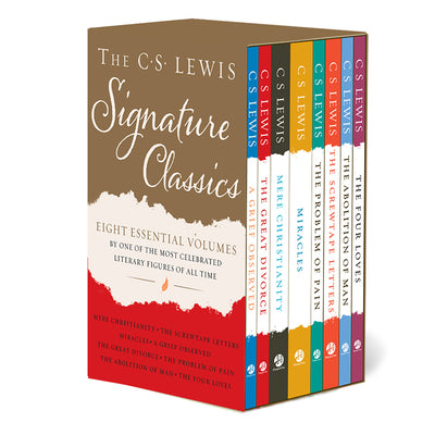 Cover Image for The C. S. Lewis Signature Classics (8-Volume Box Set): An Anthology of 8 C. S. Lewis Titles: Mere Christianity, the Screwtape Letters, Miracles, the G -- C. S. Lewis, Paperback