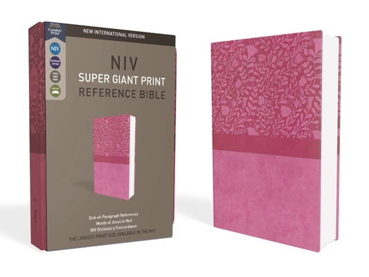 Cover Image for NIV, Super Giant Print Reference Bible, Giant Print, Imitation Leather, Pink, Red Letter Edition -- Zondervan, Imitation Leather