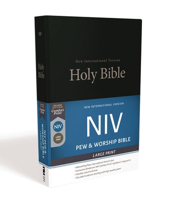 Cover Image for NIV, Pew and Worship Bible, Large Print, Hardcover, Black -- Zondervan, Hardcover