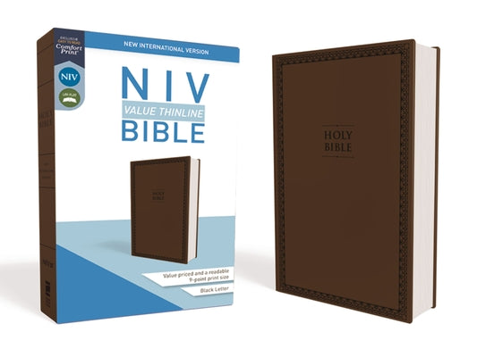 Cover Image for NIV, Value Thinline Bible, Imitation Leather, Brown -- Zondervan, Imitation Leather