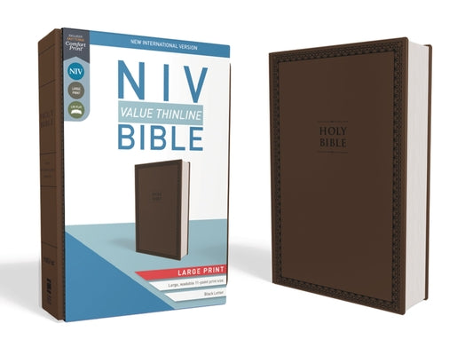 Cover Image for NIV, Value Thinline Bible, Large Print, Imitation Leather, Brown -- Zondervan, Imitation Leather