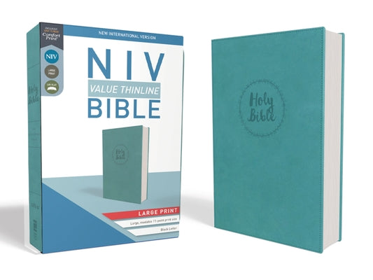 Cover Image for NIV, Value Thinline Bible, Large Print, Imitation Leather, Blue -- Zondervan, Imitation Leather