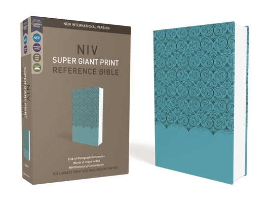 Cover Image for NIV, Super Giant Print Reference Bible, Imitation Leather, Blue, Red Letter Edition -- Zondervan, Imitation Leather