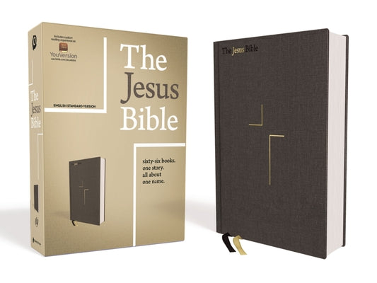 Cover Image for The Jesus Bible, ESV Edition, Cloth Over Board, Grey -- Passion Publishing, Hardcover