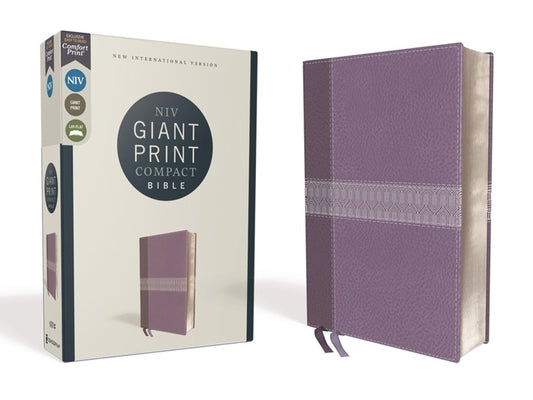 Cover Image for Niv, Giant Print Compact Bible, Leathersoft, Purple, Red Letter Edition, Comfort Print -- Zondervan, Imitation Leather