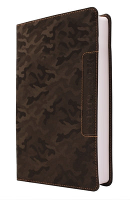 Niv, Boys' Bible, Leathersoft, Brown Camo, Comfort Print -- Zondervan, Imitation Leather