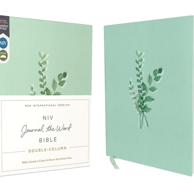 Niv, Journal the Word Bible, Double-Column, Cloth Over Board, Teal, Red Letter Edition, Comfort Print: Reflect, Take Notes, or Create Art Next to Your -- Zondervan, Hardcover
