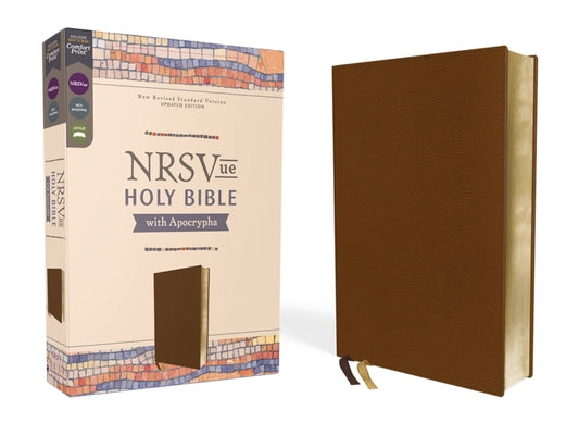 Cover Image for Nrsvue, Holy Bible with Apocrypha, Leathersoft, Brown, Comfort Print -- Zondervan, Imitation Leather