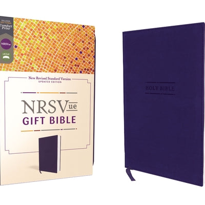 Nrsvue, Gift Bible, Leathersoft, Blue, Comfort Print -- Zondervan, Imitation Leather