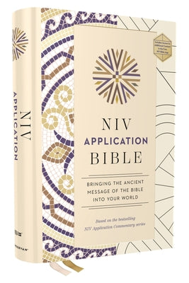 Cover Image for NIV Application Bible, Hardcover, Multi-Cream, Red Letter, Comfort Print: Bringing the Ancient Message of the Bible Into Your World -- Zondervan, Hardcover