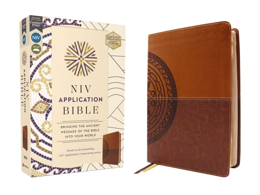 Cover Image for NIV Application Bible, Leathersoft, Brown, Red Letter, Comfort Print: Bringing the Ancient Message of the Bible Into Your World -- Zondervan, Imitation Leather