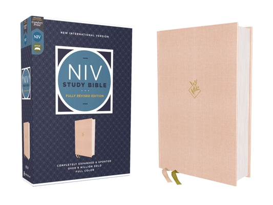 Cover Image for NIV Study Bible, Fully Revised Edition (Study Deeply. Believe Wholeheartedly.), Cloth Over Board, Pink, Red Letter, Comfort Print -- Kenneth L. Barker, Hardcover
