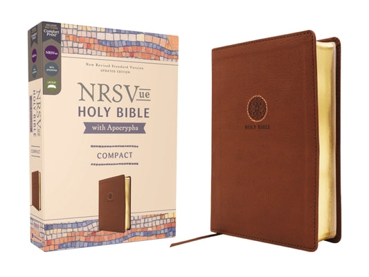Cover Image for Nrsvue, Holy Bible with Apocrypha, Compact, Leathersoft, Brown, Comfort Print -- Zondervan, Imitation Leather