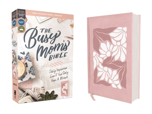 Cover Image for Niv, the Busy Mom's Bible, Leathersoft Over Board, Pink, Red Letter, Comfort Print: Daily Inspiration Even If You Only Have One Minute -- Zondervan, Imitation Leather