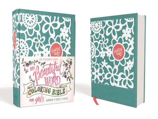 Cover Image for Niv, Beautiful Word Coloring Bible for Girls, Leathersoft Over Board, Teal: Hundreds of Verses to Color -- Zondervan, Hardcover