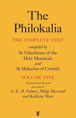 Cover Image for The Philokalia Volume 5 -- , Paperback