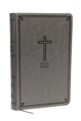Cover Image for NKJV, Deluxe Gift Bible, Imitation Leather, Gray, Red Letter Edition -- Thomas Nelson, Imitation Leather