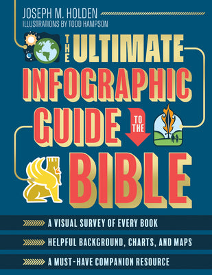 Cover Image for The Ultimate Infographic Guide to the Bible: *A Visual Survey of Every Book *Helpful Background, Charts, and Maps *A Must-Have Companion Resource -- Joseph M. Holden, Hardcover