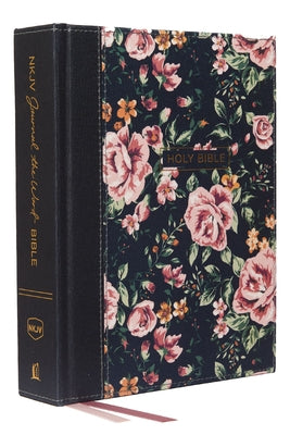 Cover Image for NKJV, Journal the Word Bible, Cloth Over Board, Gray Floral, Red Letter Edition, Comfort Print: Reflect, Journal, or Create Art Next to Your Favorite -- Thomas Nelson, Hardcover