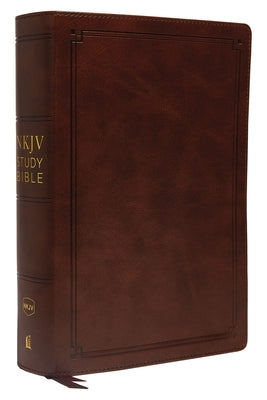 NKJV Study Bible, Leathersoft, Brown, Comfort Print: The Complete Resource for Studying God's Word -- Thomas Nelson, Imitation Leather