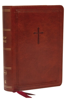 Cover Image for Nkjv, Reference Bible, Compact, Leathersoft, Brown, Red Letter Edition, Comfort Print: Holy Bible, New King James Version -- Thomas Nelson, Imitation Leather