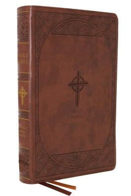 Nabre, New American Bible, Revised Edition, Catholic Bible, Large Print Edition, Leathersoft, Brown, Thumb Indexed, Comfort Print: Holy Bible -- Catholic Bible Press, Imitation Leather