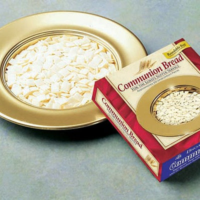 Communion Bread - Hard Uniform Squares (500 Pieces): Resealable Bag Included / Traditional Unleavened / Ready to Serve -- Broadman Church Supplies Staff, Other