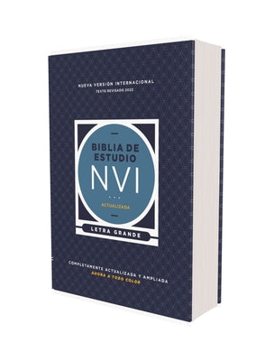Cover Image for Nvi, Biblia de Estudio Actualizada, Revisión 2022, Letra Grande, Tapa Dura, Interior a Color, Palabras de Jesús En Rojo, Comfort Print -- Nueva Versión Internacional, Hardcover