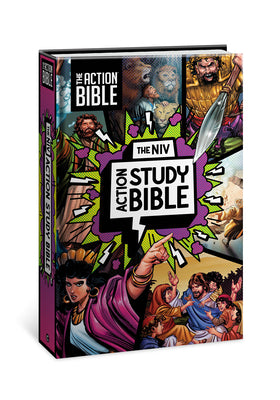 Cover Image for The NIV Action Study Bible, Hardcover, Full Color -- David C Cook, Hardcover