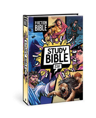 Cover Image for The Action Bible Study Bible Esv, Hardcover, Full Color -- David C Cook, Hardcover