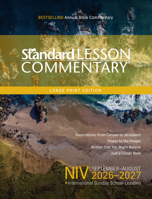 Niv(r) Standard Lesson Commentary(r) Large Print Edition 2026-2027 14pt Verse-By-Verse Commentary Pronunciation Guide Context and History Lessons Disc -- Standard Publishing, Paperback
