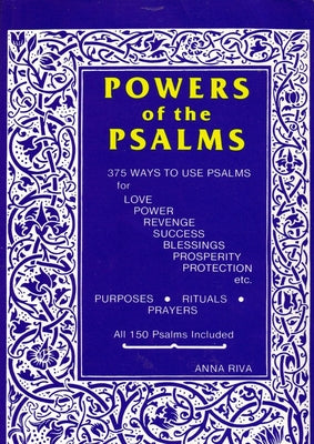 Powers of the Psalms Paperback -- Anna Riva, Paperback