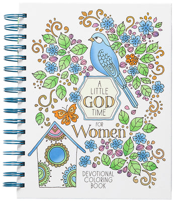 Cover Image for A Little God Time for Women: Devotional Coloring Book -- Majestic Expressions, Spiral