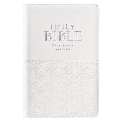 Cover Image for KJV Standard Size Thumb Index Edition: White -- Christian Art Gifts, Imitation Leather