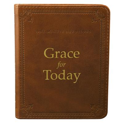 Cover Image for One Minute Devotions Grace for Today -- Christian Art Gifts, Bonded Leather