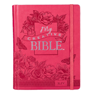 Cover Image for KJV My Creative Bible (Faux Leather Hardcover, Pink) -- Christian Art Gifts, Imitation Leather