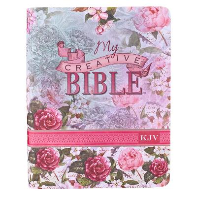 Cover Image for KJV Holy Bible, My Creative Bible, Faux Leather Flexcover - Ribbon Marker, King James Version, Pink Floral -- , Hardcover