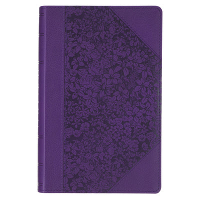 Cover Image for KJV Bible Giant Print Standard-Size (Faux Leather, Purple Two-Tone) -- Christian Art Gifts, Imitation Leather