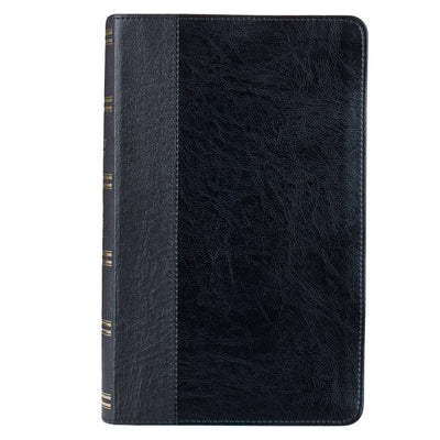 Cover Image for KJV Giant Print Lux-Leather 2-Tone Black -- Christian Art Gifts, Imitation Leather