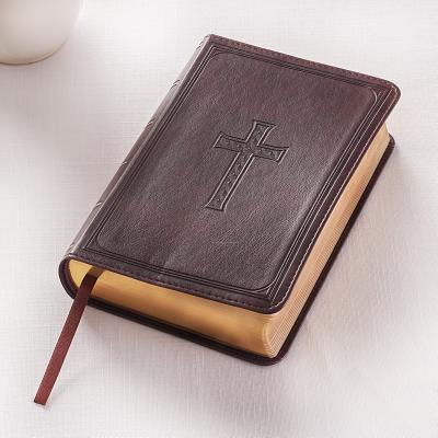 Cover Image for KJV Compact Large Print Lux-Leather DK Brown -- , Imitation Leather