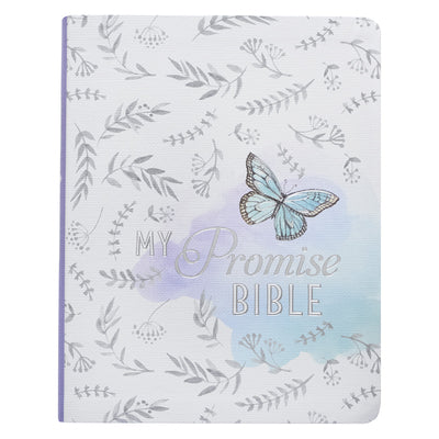 Cover Image for KJV My Promise Bible (Faux Leather, Purple Print) -- Christian Art Gifts, Imitation Leather