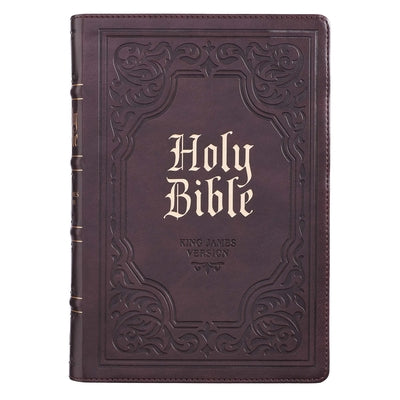 Cover Image for KJV Bible Giant Print Full Size Dark Brown -- , Imitation Leather