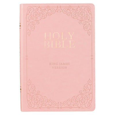 Cover Image for KJV Bible Giant Print Full-Size Faux Leather, Pink) -- Christian Art Gifts, Imitation Leather