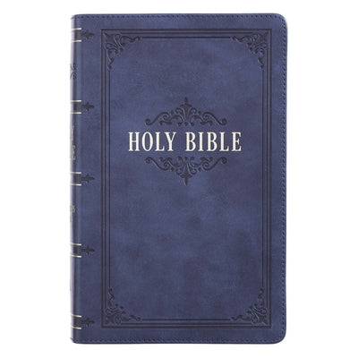 Cover Image for KJV Bible Giant Print Dark Blue -- , Leather