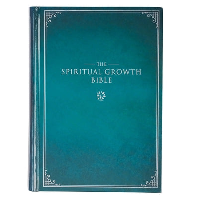 Cover Image for The Spiritual Growth Bible, Study Bible, NLT - New Living Translation Holy Bible, Hardcover, Teal -- Christian Art Gifts, Leather