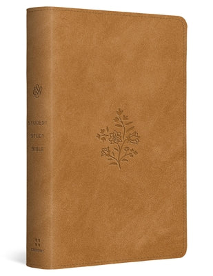 Cover Image for ESV Student Study Bible (Trutone, Nubuck Caramel, Wildflower Design) -- T. Desmond Alexander, Imitation Leather