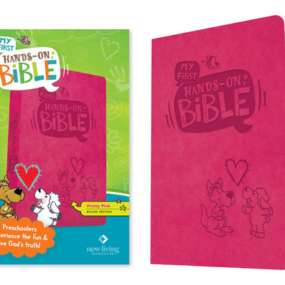 My First Hands-On Bible (Leatherlike, Pink) -- New Living Translation, Imitation Leather