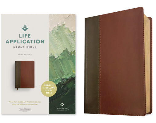 Cover Image for NLT Life Application Study Bible, Third Edition (Red Letter, Leatherlike, Brown/Tan) -- New Living Translation, Imitation Leather