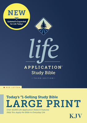 KJV Life Application Study Bible, Third Edition, Large Print (Hardcover, Red Letter) -- Tyndale, Hardcover