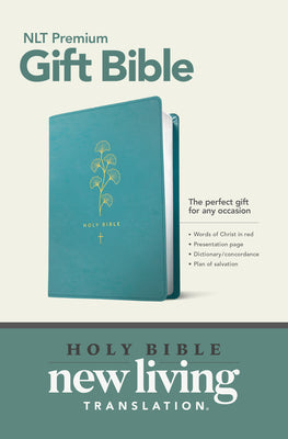 Cover Image for Premium Gift Bible NLT (Red Letter, Leatherlike, Teal) -- New Living Translation, Imitation Leather